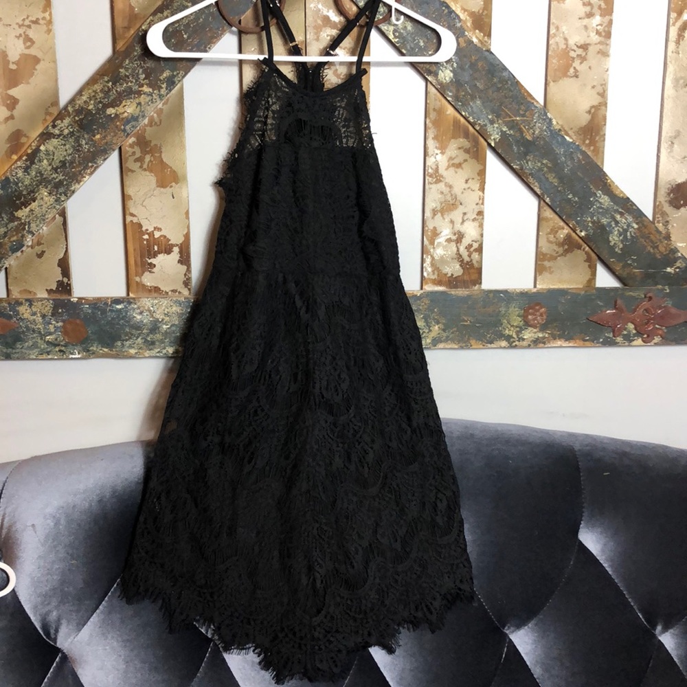 Black lace sundress